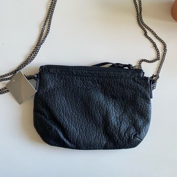Deena & Ozzy black crossbody purse vegan leather - Picture 3 of 7